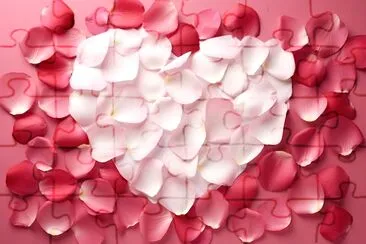 Heart Pink Petal jigsaw puzzle