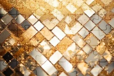 Glitzer Gold Mosaik