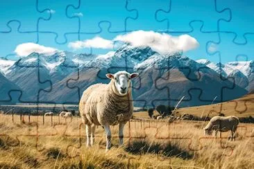 Sheep in Countryside jigsaw puzzle