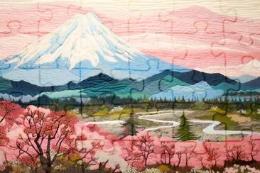 Pittura della montagna Fuji