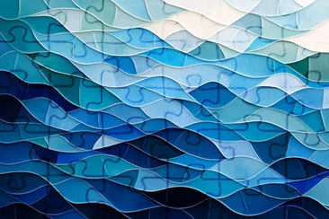 Abstract Ocean Waves jigsaw puzzle