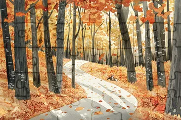 Autumn Forest Path jigsaw puzzle