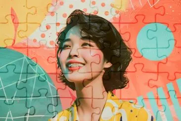 Happy jigsaw puzzle