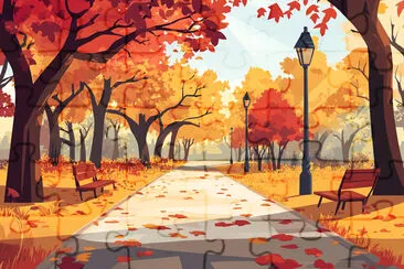 Autumn in the Park jigsaw puzzle