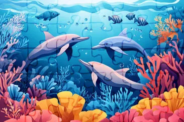 Dolphins in the Ocean jigsaw puzzle