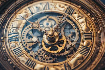 Primo piano di un orologio d'epoca