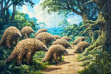 Parade of Pangolins jigsaw puzzle