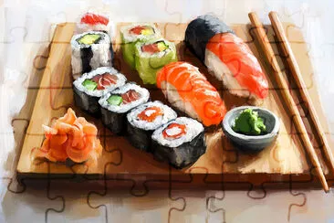 Jantar de Sushi Japonês