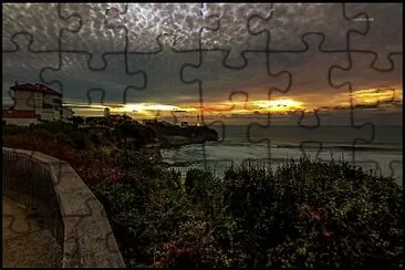 Vue sur l 'Atlantique depuis Anglet jigsaw puzzle