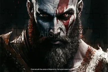 God of war #videogames jigsaw puzzle