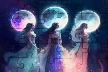 Tres Lunas Tres Damas jigsaw puzzle