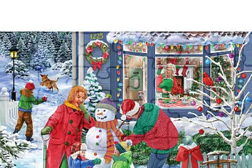 Vive le bonhomme de neige jigsaw puzzle