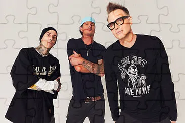 פאזל של travis barker  mark hoppus, tom delonge  blink 182