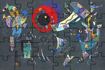 Kandinsky autour du cercle jigsaw puzzle