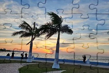 Malecón en Campeche MX jigsaw puzzle