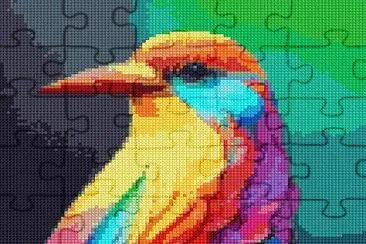 Rainbow Bird jigsaw puzzle