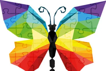 Rainbow Butterfly jigsaw puzzle