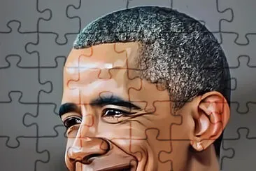 Obama mewing jigsaw puzzle