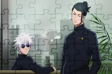 gojo satoru geto suguru jujutsu kaisen jigsaw puzzle