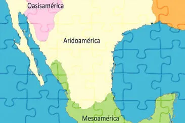 פאזל של Mesoamérica, oasisamérica y aridoámerica