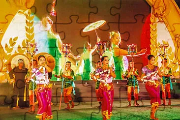 Khmer jigsaw puzzle