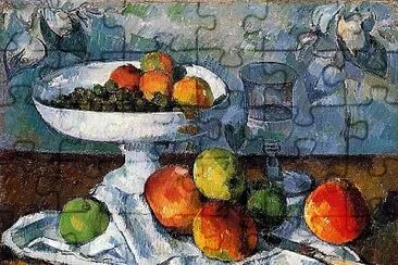 Cézanne nature morte au compotier jigsaw puzzle