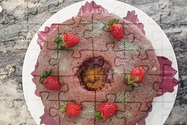 bolo morango com chocolate jigsaw puzzle