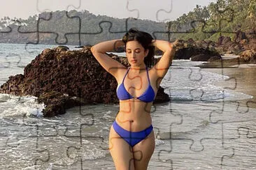 Sexy Blue Bikini Girl jigsaw puzzle