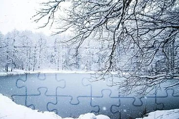 Lac d 'Iraty sous la neige jigsaw puzzle