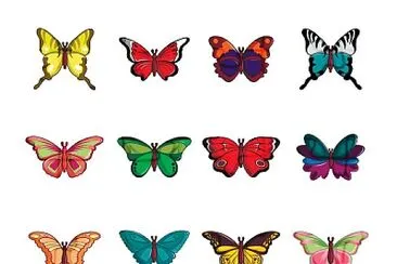 mariposas de colores