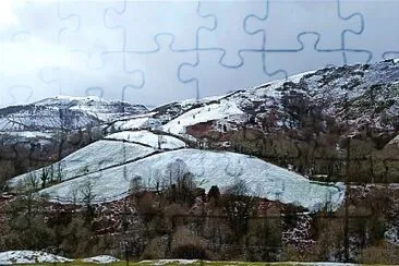 Artzamendi avec un peu de neige jigsaw puzzle