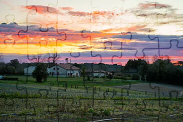 פאזל של Ciel de feu Pays Basque