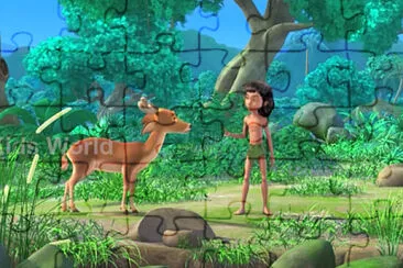 פאזל של Mowgli and Choo Chip