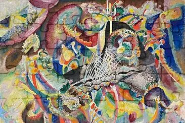 Kandinsky fugue jigsaw puzzle