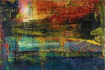 Gerhard Richter abstraction jigsaw puzzle