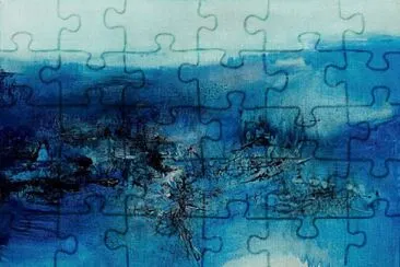 Zao-Wou-Ki bleu jigsaw puzzle