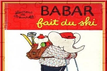 Babar fait du ski jigsaw puzzle