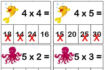 Exercices de multiplications