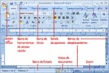 Ventana de Word 2010