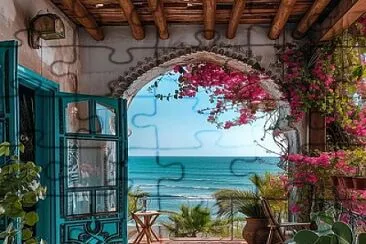 Casa y mar jigsaw puzzle