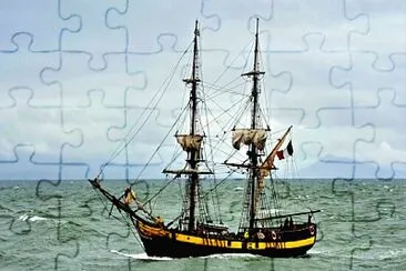 Le Phénix rentrant au port de Bayonne jigsaw puzzle