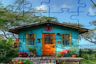 Casita de madera jigsaw puzzle