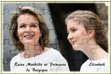 Reine Mathilde et la princesse Elisabeth de Belgiq