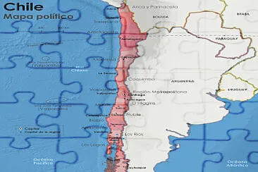 Mapa politico de Chile jigsaw puzzle