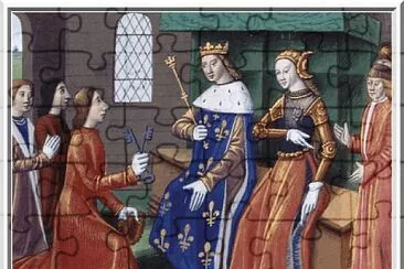 פאזל של Charles VII et Jeanne d 'Arc