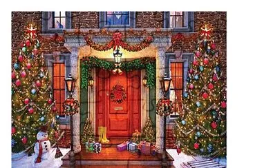 christmas house jigsaw puzzle