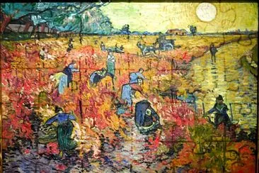 Van Gogh arlésiennes dans les vignes