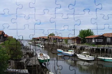 Port ostréicole Bassin Arcachon jigsaw puzzle