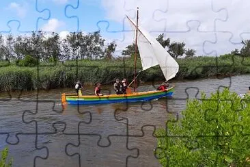 פאזל של Pinasse à voile Ville Le Teich