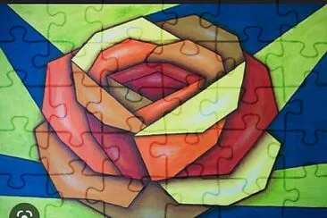 rosa color jigsaw puzzle